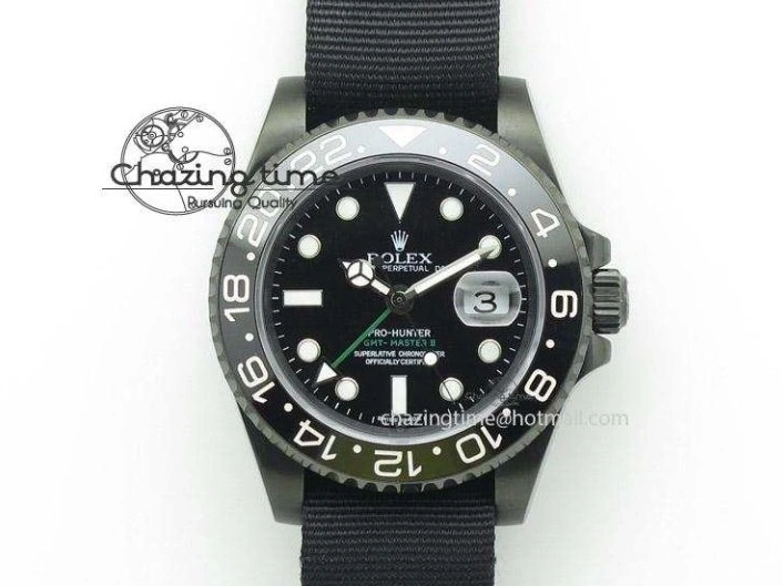 MiroTime 0115 RelaxedFit GMT-Master Vintage 1675 SS BP Best Edition Black Bezel White Markers A 3750